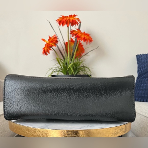 Kate Spade Black Leather Satchel with Gold Details - Picture 10 of 13